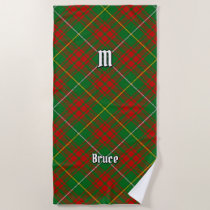 Clan Bruce Hunting Tartan Beach Towel