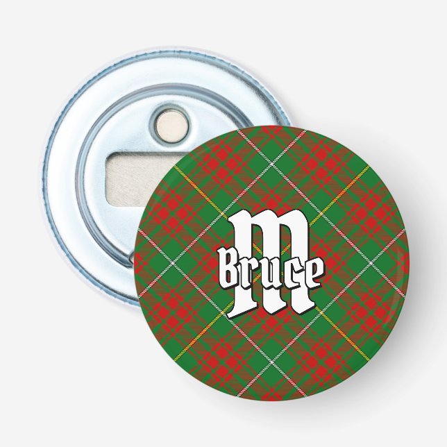 Clan Bruce Hunting Tartan Bottle Opener (Front)
