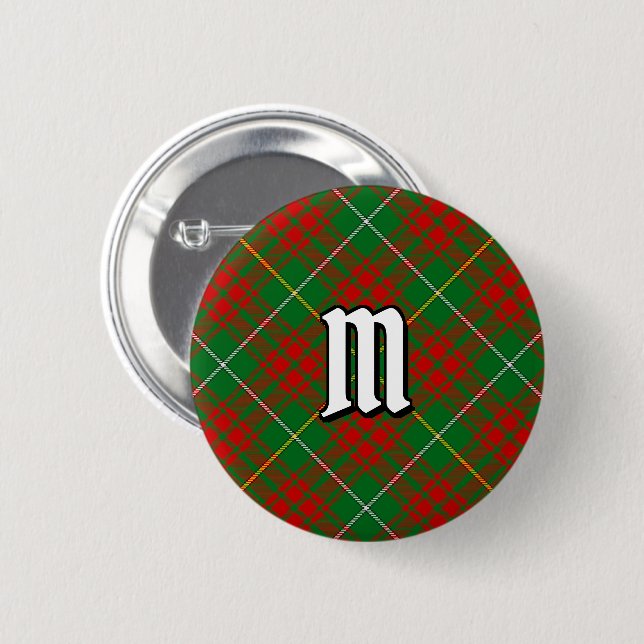 Clan Bruce Hunting Tartan Button (Front & Back)