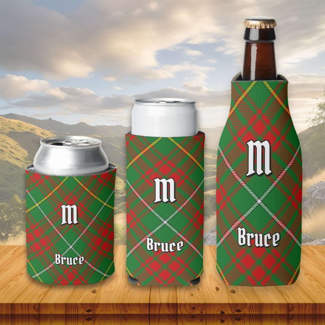 Clan Bruce Hunting Tartan Can Cooler (Creator Uploaded)