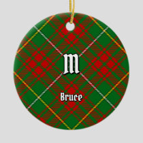 Clan Bruce Hunting Tartan Ceramic Ornament