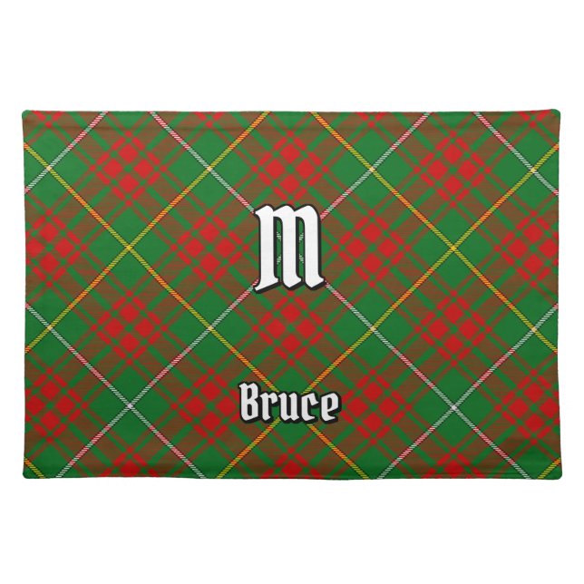 Clan Bruce Hunting Tartan Cloth Placemat (Front)