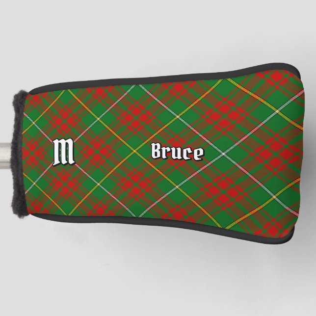 Clan Bruce Hunting Tartan Golf Head Cover (Front)