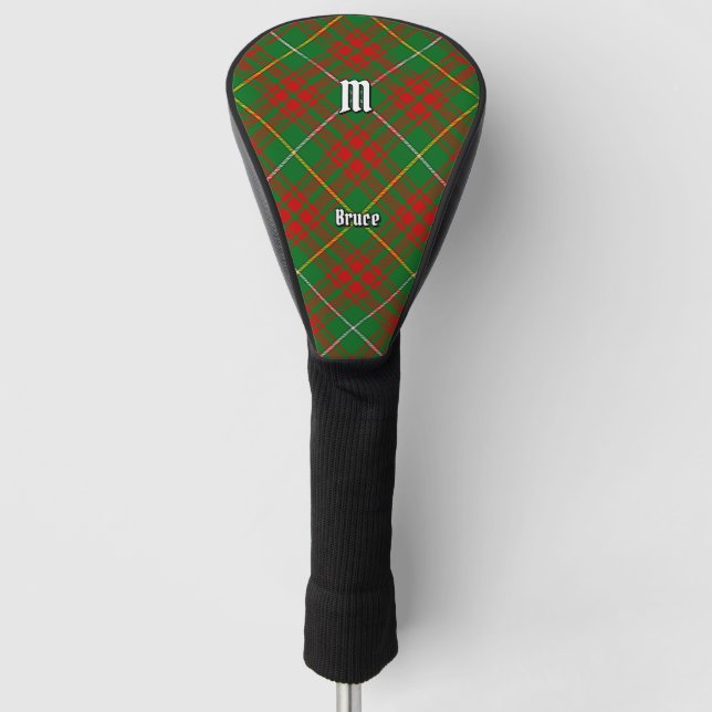 Clan Bruce Hunting Tartan Golf Head Cover (Front)