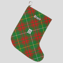 Clan Bruce Hunting Tartan Large Christmas Stocking