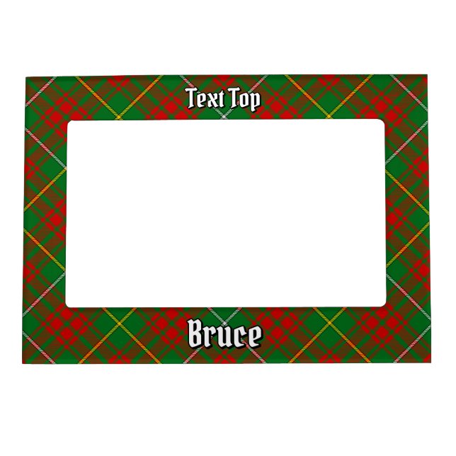 Clan Bruce Hunting Tartan Magnetic Frame (Front)