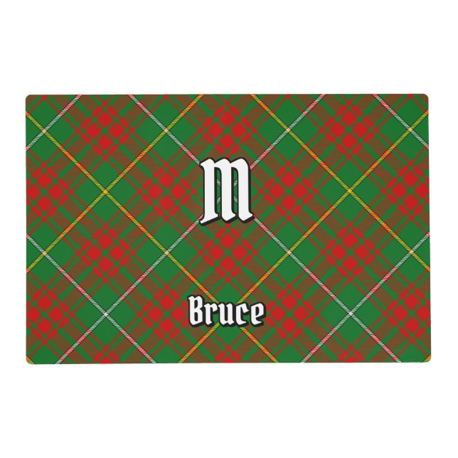 Clan Bruce Hunting Tartan Placemat (Front)