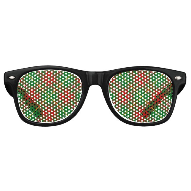 Clan Bruce Hunting Tartan Retro Sunglasses (Front)