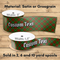 Clan Bruce Hunting Tartan Satin Ribbon