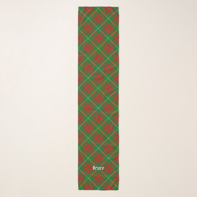 Clan Bruce Hunting Tartan Scarf (Front)
