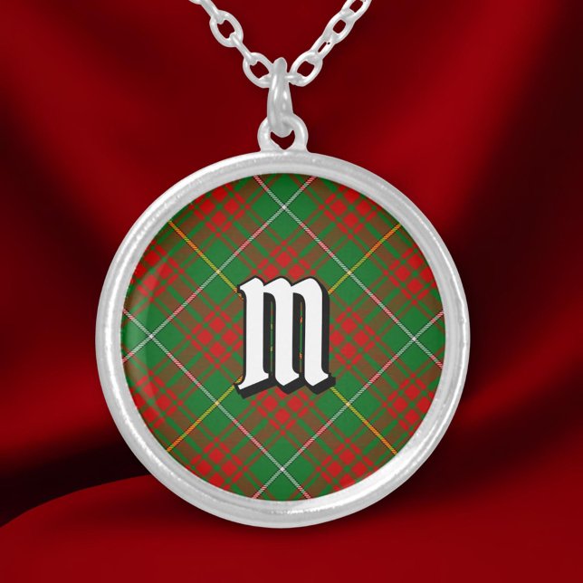 Clan Bruce Hunting Tartan Silver Plated Necklace (Creator Uploaded)