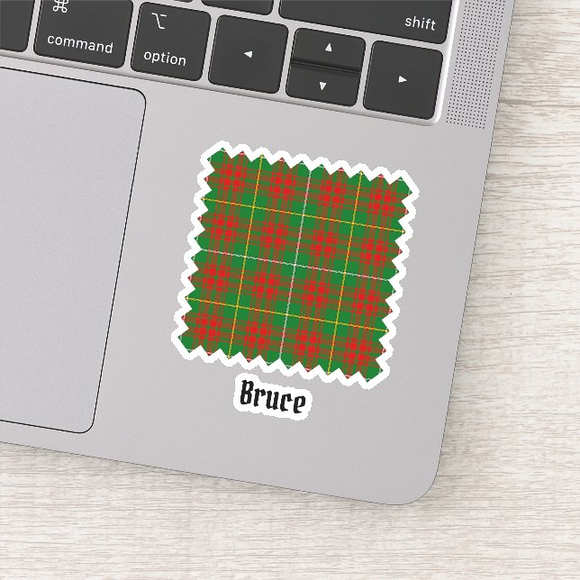 Clan Bruce Hunting Tartan Sticker (Detail)