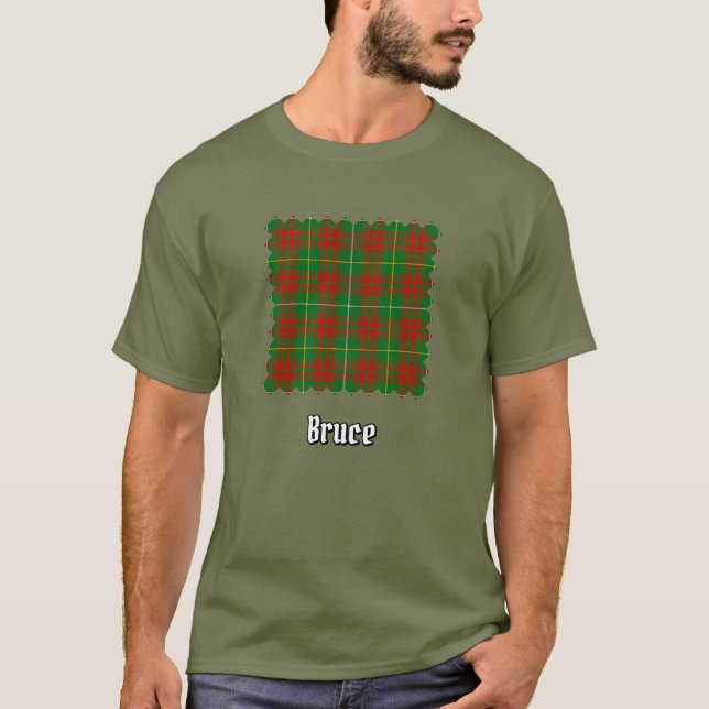 Clan Bruce Hunting Tartan T-Shirt (Front)