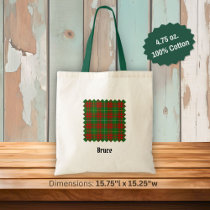Clan Bruce Hunting Tartan Tote Bag
