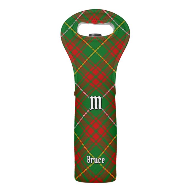Clan Bruce Hunting Tartan Wine Bag (Front)