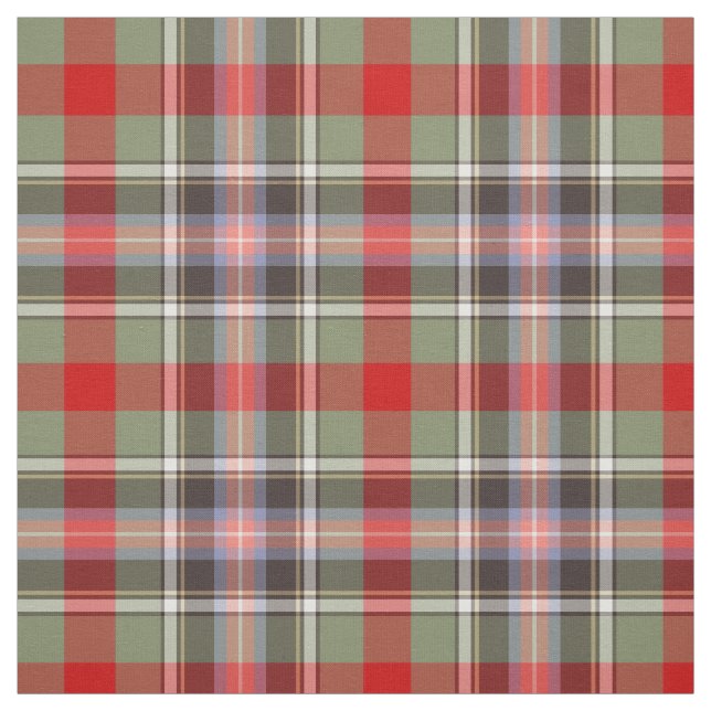 Clan Bruce of Kinnaird Tartan Fabric (Swatch)