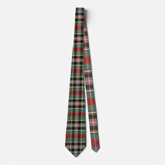 Clan Bruce Of Kinnaird Tartan Neck Tie (Front)