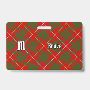 Clan Bruce Tartan Badge