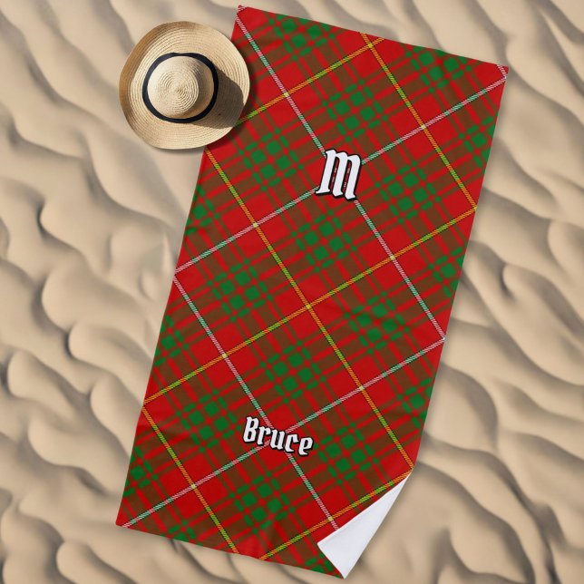 Clan Bruce Tartan Beach Towel (Creator Uploaded)