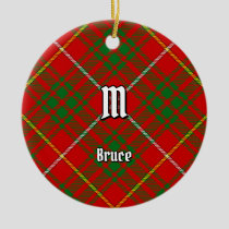 Clan Bruce Tartan Ceramic Ornament