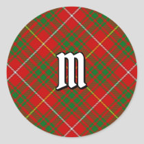 Clan Bruce Tartan Classic Round Sticker