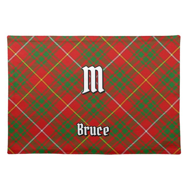 Clan Bruce Tartan Cloth Placemat (Front)