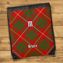 Clan Bruce Tartan Drawstring Bag