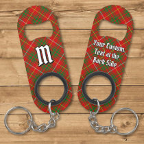 Clan Bruce Tartan Keychain Bottle Opener