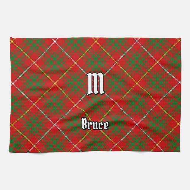 Clan Bruce Tartan Kitchen Towel (Horizontal)