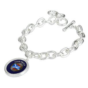 Clan Bruce Tartan Knot & Flag Bracelet