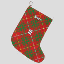 Clan Bruce Tartan Large Christmas Stocking