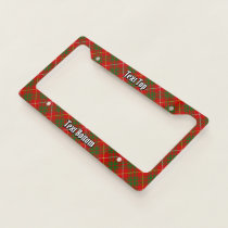 Clan Bruce Tartan License Plate Frame