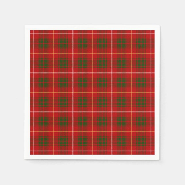 Clan Bruce Tartan Napkins (Front)
