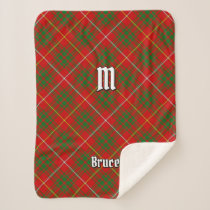 Clan Bruce Tartan Sherpa Blanket