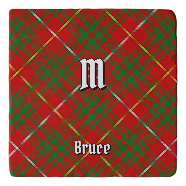 Clan Bruce Tartan Trivet (Front)