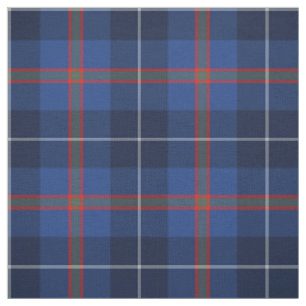 Clan Bryson Tartan Blue Plaid Fabric