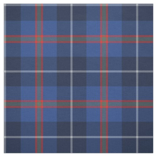 Clan Bryson Tartan Blue Plaid Fabric