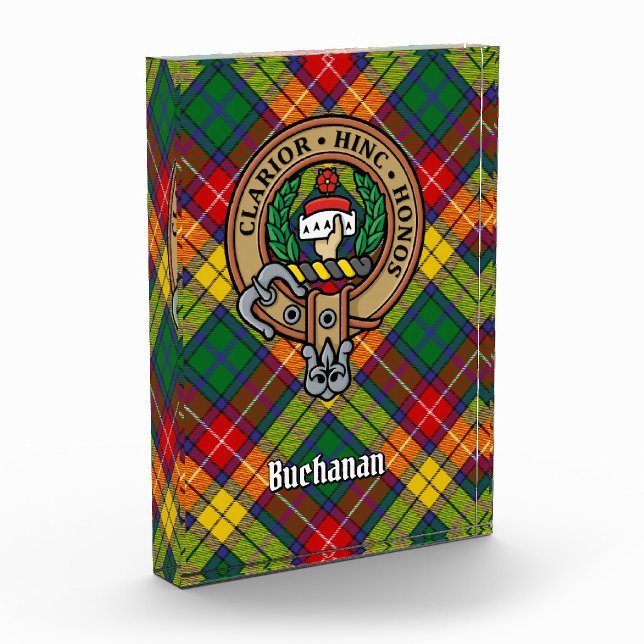 Clan Buchanan Crest Acrylic Award (Left)