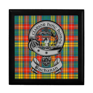 Clan Buchanan Crest Badge & Tartan Gift Box