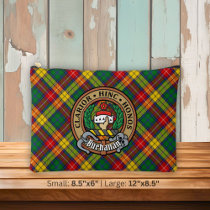 Clan Buchanan Crest over Tartan Accessory Pouch