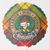 Clan Buchanan Crest over Tartan Balloon