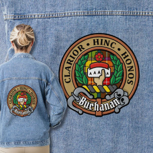 Clan Buchanan Crest over Tartan Denim Jacket