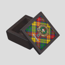 Clan Buchanan Crest over Tartan Gift Box