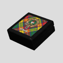 Clan Buchanan Crest over Tartan Gift Box