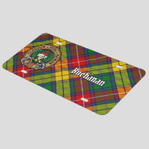 Clan Buchanan Crest over Tartan License Plate