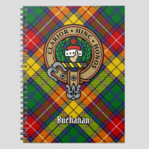 Clan Buchanan Crest over Tartan Notebook