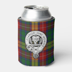 Clan Buchanan Crest & Tartan Can Cooler