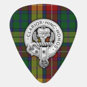 Clan Buchanan Crest & Tartan Guitar Pick