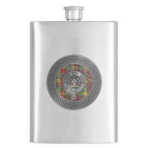 Clan Buchanan Crest & Tartan Knot Flask