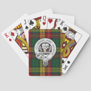 Clan Buchanan Crest & Tartan Poker Cards
